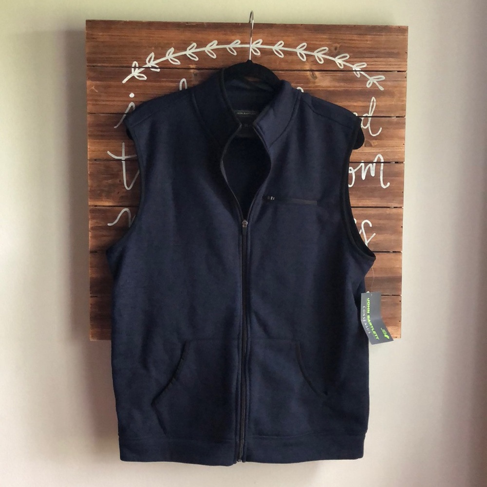 NWT John Bartlett Navy Vest